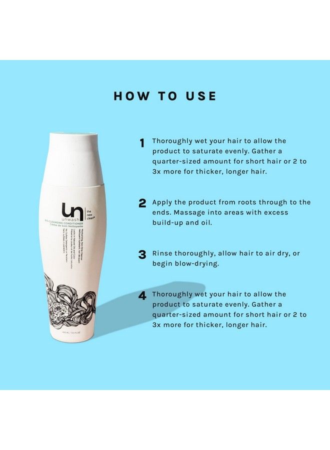 Unwash Llc Unwash Biocleansing Conditioner Hair Cleanser Cowash Cleansing & Conditioning 13.5 Fl Oz (Pack Of 1) - Image 4
