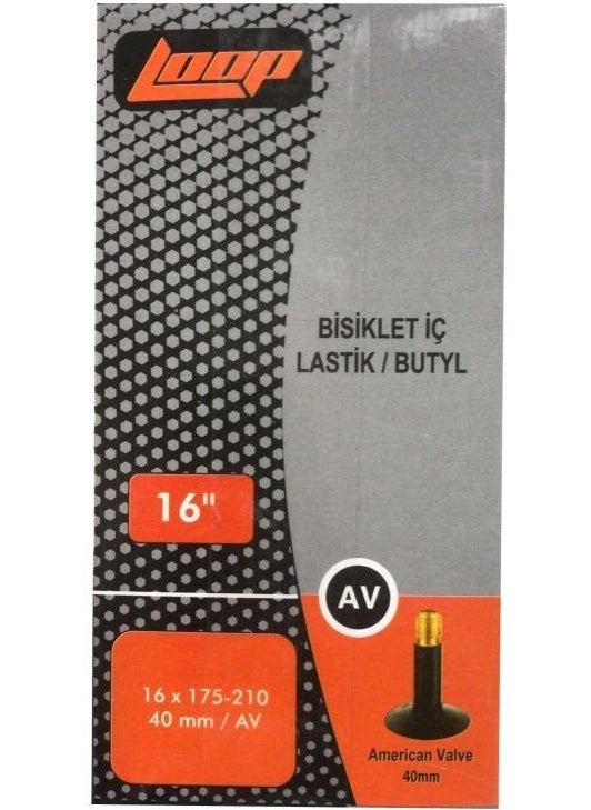Loop - 16X1.75 - 2.10 Bicycle Inner Tube 16 Inc - Image 1