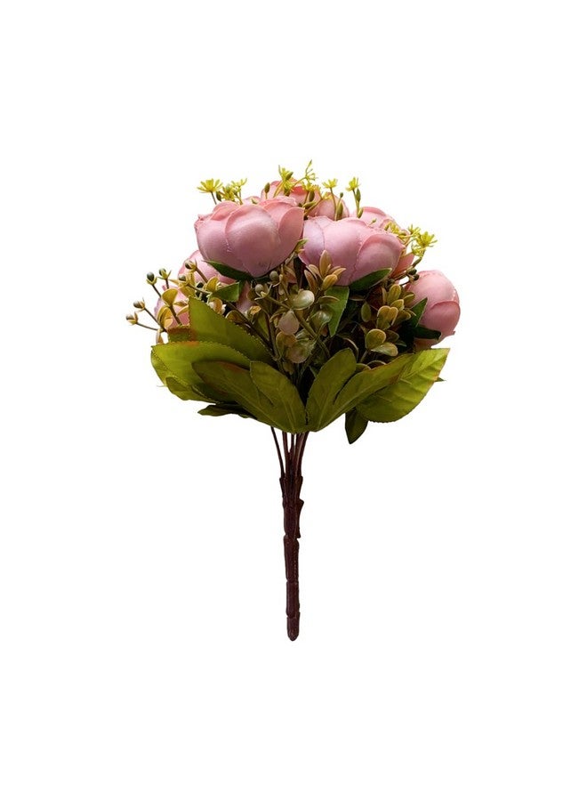 Art Street Artificial Flower Bunch Pink Peony Silk Flower, Real Touch Flowers for Home, Bedroom, Living Room & Office Decoration (Without Vase Pot) - Image 4