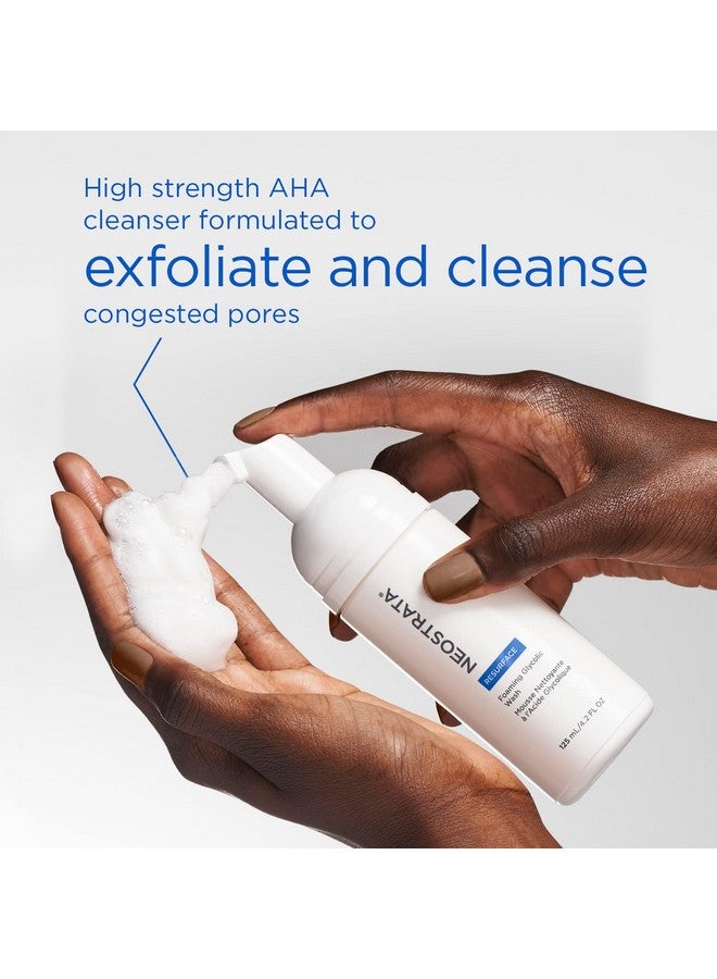 نيوستراتا غسول الوجه الرغوي الجليكوليك، منظف عالي القوة بحمض ألفا هيدروكسي، خالٍ من الصابون، 4.2 أونصة سائلة. - Image 3