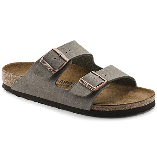 Birkenstock Unisex Arizona Sandal,Stone Birkibuc,38 N EU - Image 1