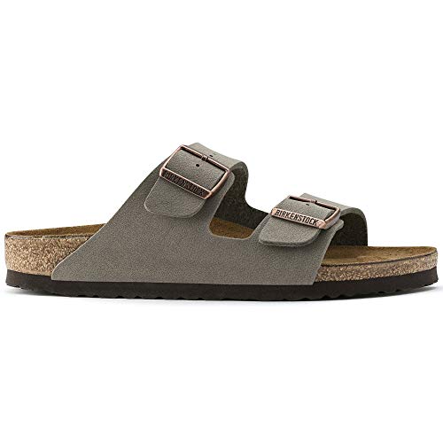 Birkenstock Unisex Arizona Sandal,Stone Birkibuc,38 N EU - Image 2