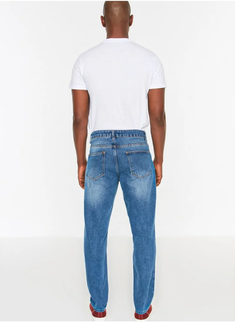 trendyol Distressed Straight Fit Jeans