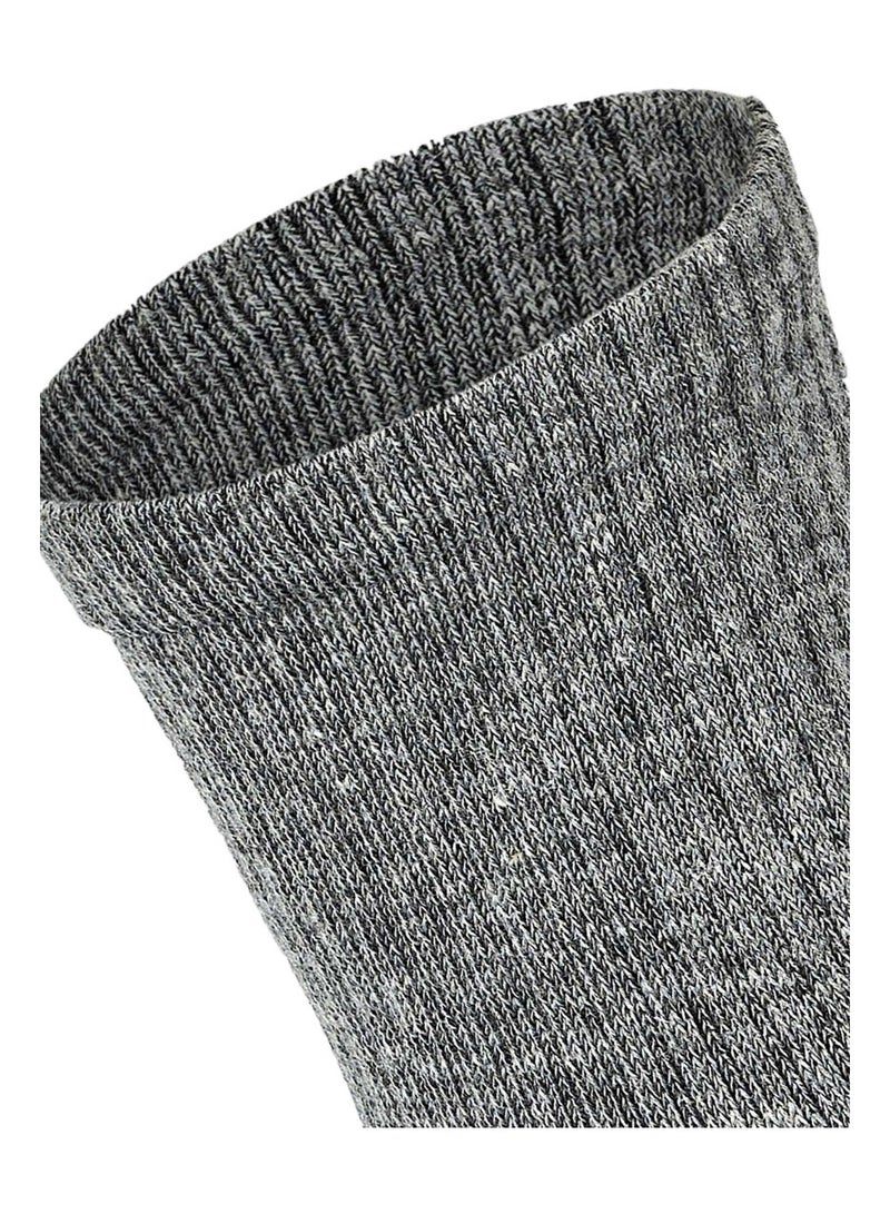 SAM SOCKS Kids Set of 3 Long School Plain Socks Grey size 34-37 EU - Image 4