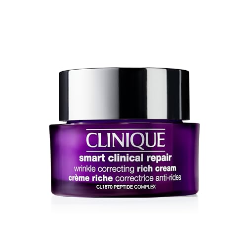 Clinique Smart Clinical Repair Wrinkle Correcting Rich Face Cream with Peptides  Hyaluronic Acid  AntiAging  Hydrating 17 Fl Oz