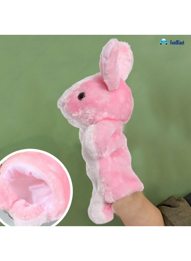 FunBlast Hand Puppets for Kids - Cute Bunny Hand Puppet for Children, Story Telling Puppet for Kids, Hand Puppet Toy, Soft Hand Puppets for Kids, Fun Play Learning Toys for Kids (Pink) - Image 2