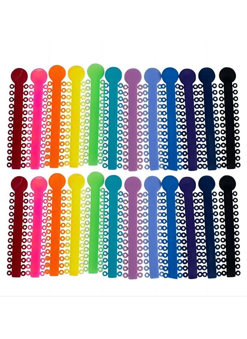 General Dental Orthodontic Ligature Ties, 1040 PCS Orthodontic O-rings Braces Rubber Bands Multi-color  - Image 2