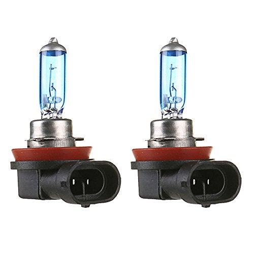 ESUPPORT H11 55W 6000K Xenon Gas Halogen Headlight White Light Lamp Bulbs Pack of 2 - Image 1