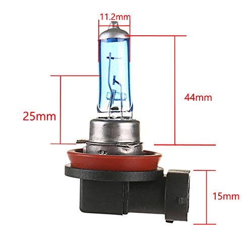 ESUPPORT H11 55W 6000K Xenon Gas Halogen Headlight White Light Lamp Bulbs Pack of 2 - Image 5