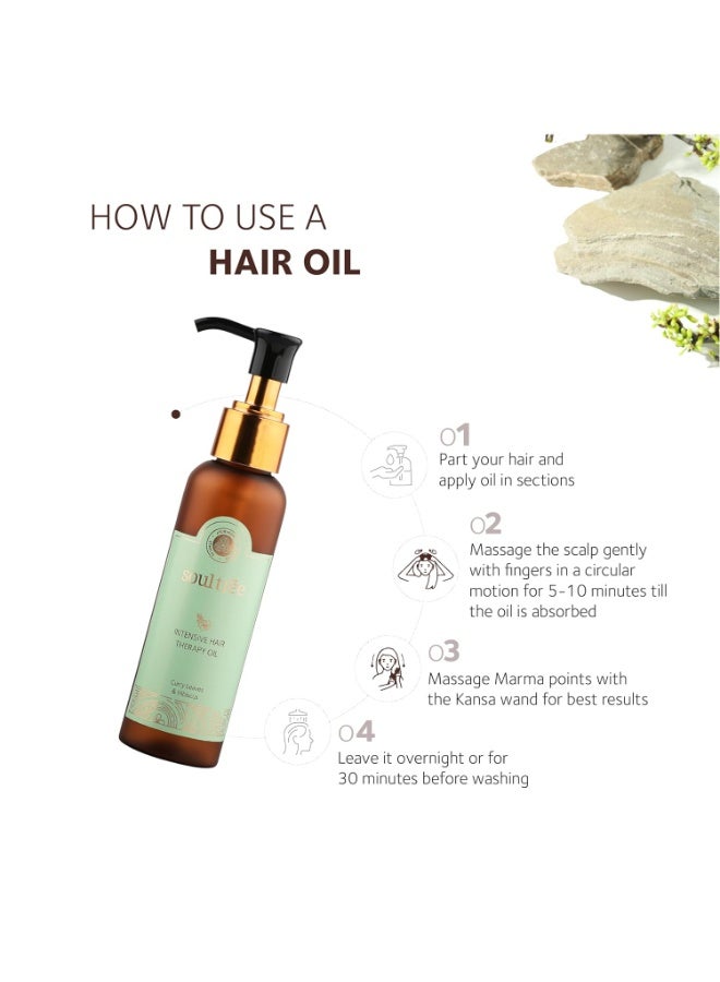 سول تري زيت SoulTree المغذي للشعر مع الميثيكا، والبرينغراج، وزيت جوز الهند البكر | مناسب لجميع أنواع الشعر | 120 مل - Image 2