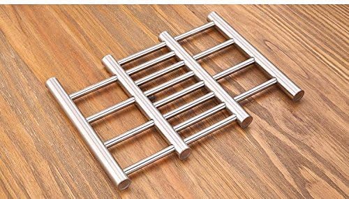 Divik Durable Thick Convenient Pot Mat Kitchen Dining Tableware Accessories Extendable Stainless Steel Cooking Pot Coaster Table Mat (1Pcs) - Image 5