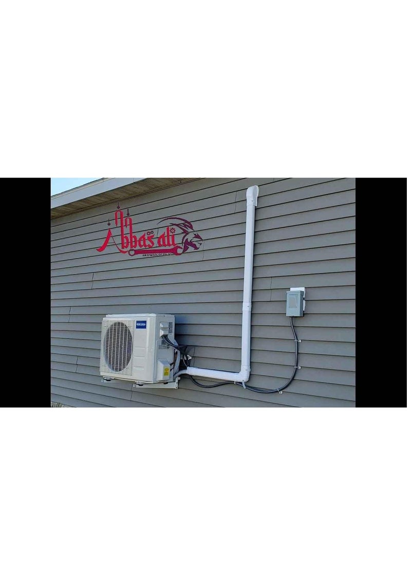 ABBASALI Heavy Duty Air Conditioner Outdoor Wall Mounting Brackets Ac out door stand for 1 Ton, 1.1 Ton, 1.2 Ton, 1.5 Ton, 2 Ton Outdoor Units With FIX Bolts, T SPANNER & Glove (600x600 mm)  - Image 4