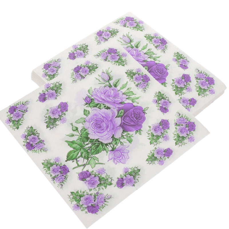 100 Sheets Dinner Napkins Paper Restaurant Tabletop Napkins Beverage Paper Napkins - Image 5