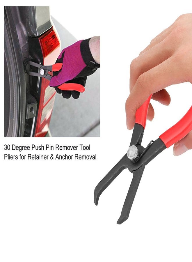 POCREATION Push Pin Pliers, Degree Plastic Fastener Remover Tool Snap Rings and Body Clip Removal Tool Rivet Puller for Retainer and Anchor - Image 2