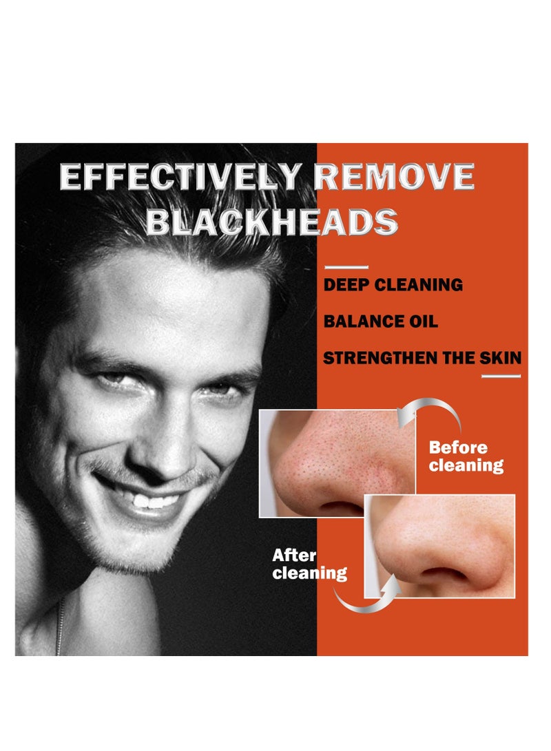 ماركة غير محددة EAST MOON Men's Blackhead Patch Nose Tip Acne Blackhead Cleansing Firming Pore Shrinking Peeling Nose Patch  - Image 2