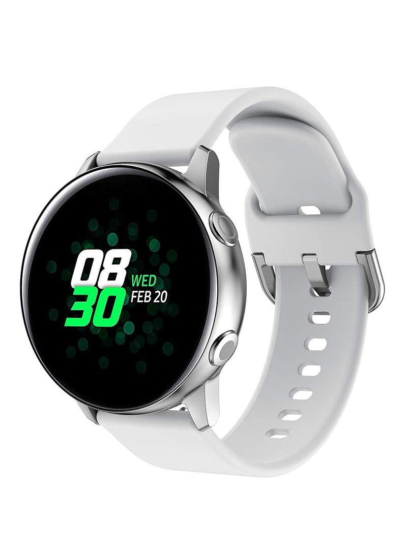 SYOSI Band Compatible with Samsung Galaxy Watch Active Active2 40mm 44mm Silicone Sports Wristband Replacement Compatible for Galaxy Watch 42mm Gear S2 Classic Gear Sport Smart Watch - Image 4