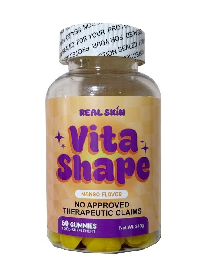 Real Skin Vita Shape Mango Flavor 60 Gummies