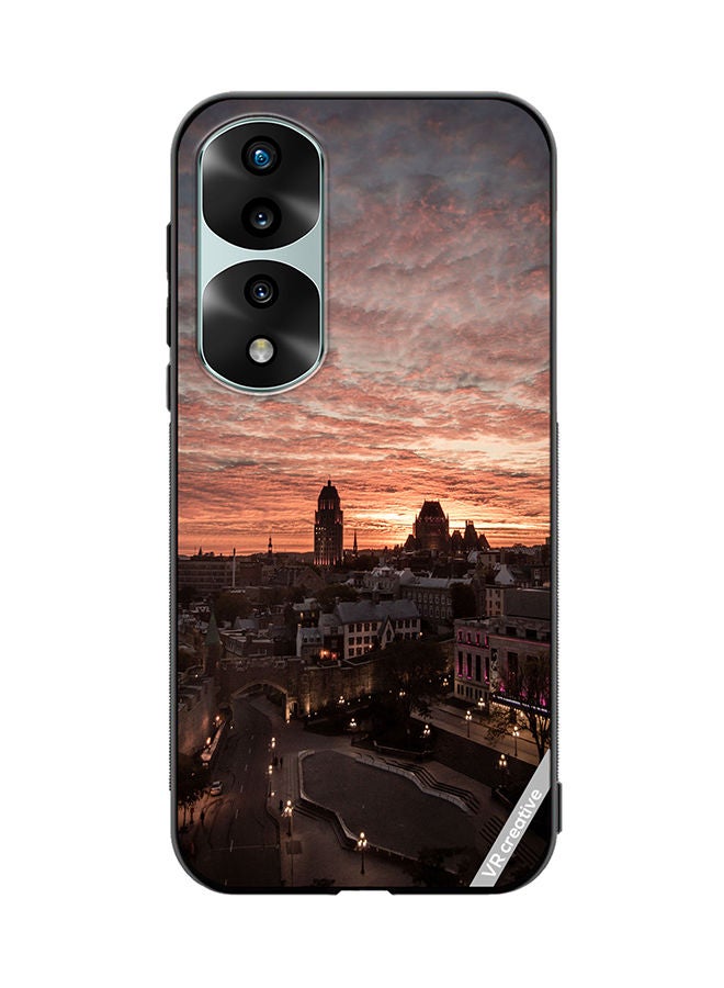 VR CREATIVE Protective Case Cover For Honor 70 Pro plus Quebec City Design Multicolour - Image 1