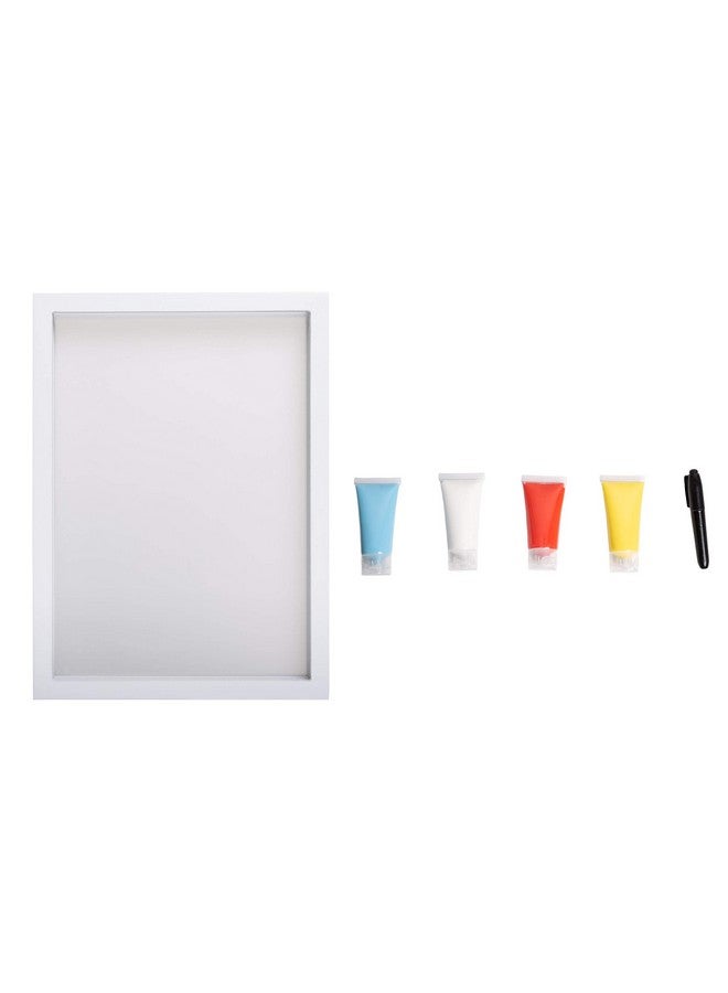 pearhead إطار بصمة يد الأسرة الشفاف - طباعة فنية - تذكار - ديكور منزلي - هدية للآباء الجدد والمرتقبين - 4 ألوان طلاء متضمنة - Image 3