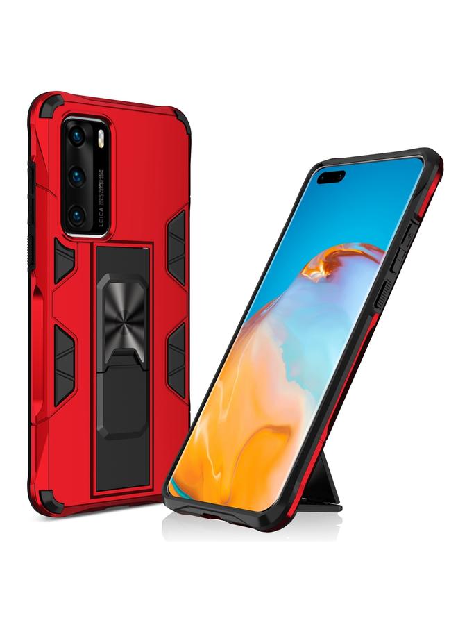 Zaboon Case For Huawei P40 Shockproof TPU + PC Magnetic Protective Case with Holder - Image 1
