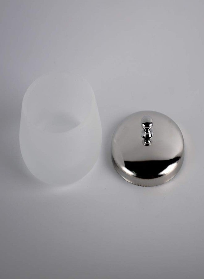 lasenersm 2 Pieces Matte Glass Dappen Dish with Stainless Steel Lid Nail Art Acrylic Powder Nail Art Tools Glass Cup Glass Dappen Cup - Image 5