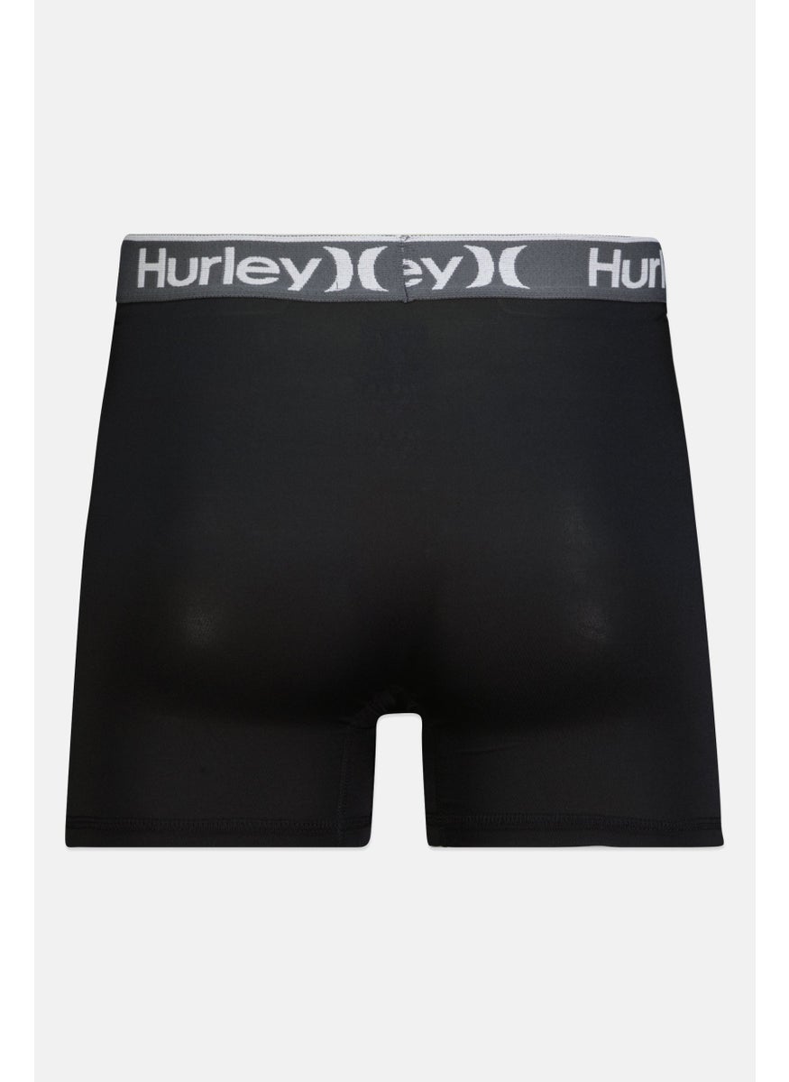 Hurley Men 3 Pcs Brand Logo Boxer Brief Set, Multicolor  - Image 2