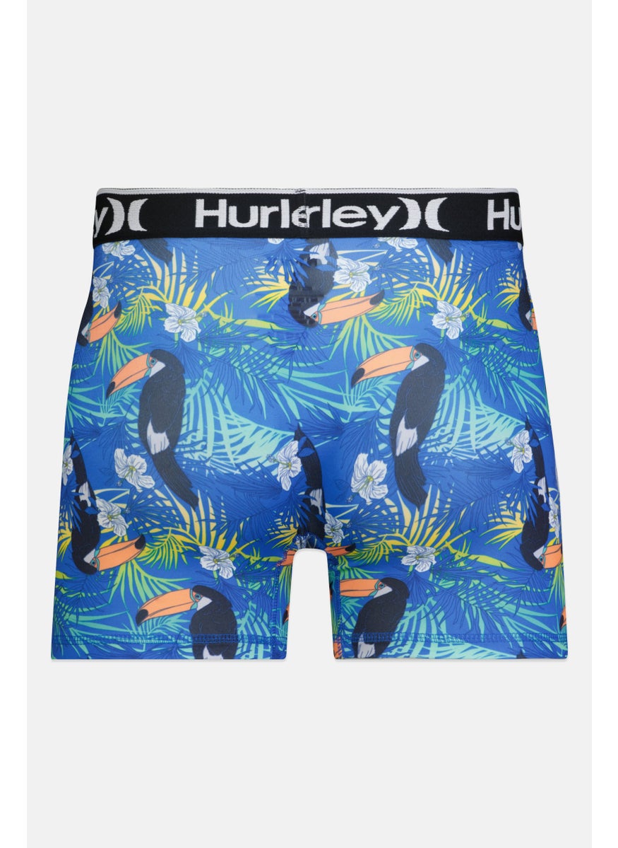 Hurley Men 3 Pcs Brand Logo Boxer Brief Set, Multicolor  - Image 4