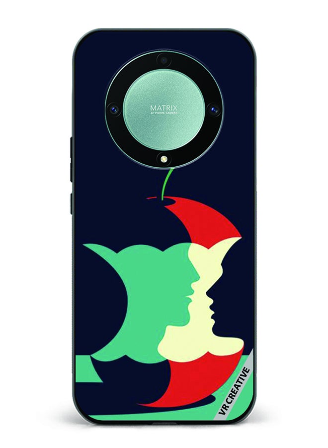 VR CREATIVE Protective Case Cover For Honor X9b Eaten Apple Design Multicolour - Image 1