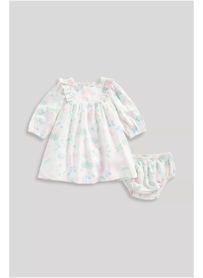 mothercare Floral Woven Dress  - Image 1