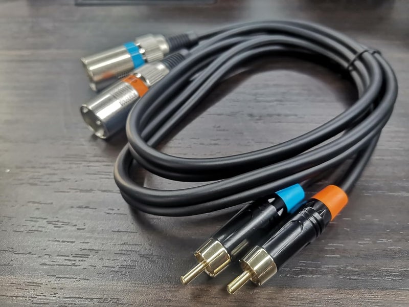 Getaria Dual RCA to Dual XLR cable,2 RCA Male to 2 XLR Male HiFi Stereo Connection Microphone Cable,Audio Wire Cord for Amplifier,Mixer,Microphone - Image 2