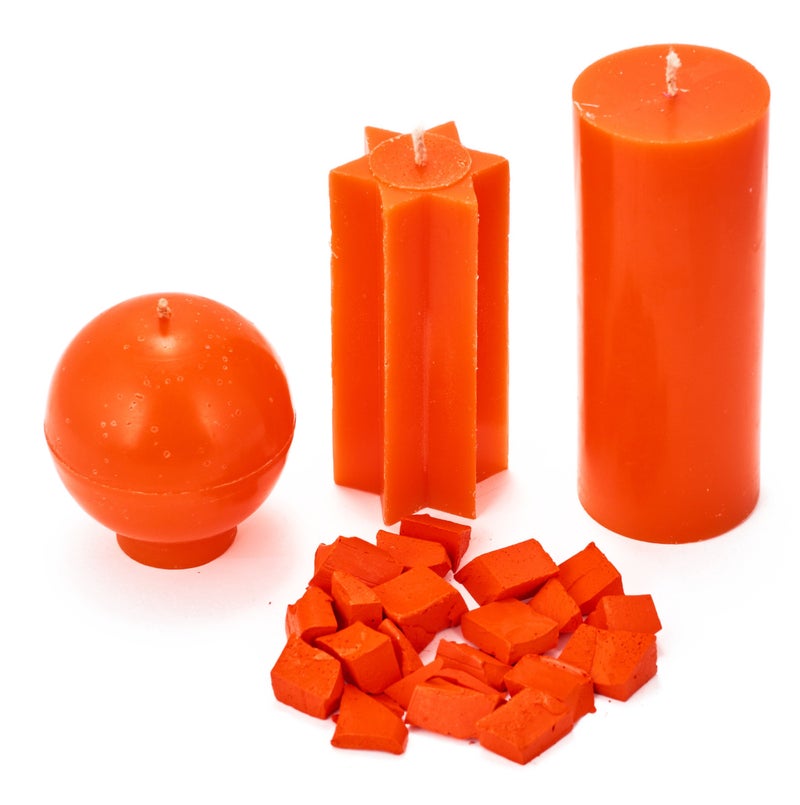Candle Shop Orange Candle Dye 2oz for Soy Candle Making – Candle Shop Premium Color Dye Blocks for Soy Wax, Beeswax, Paraffin - Candle Wax Dyes - Image 2