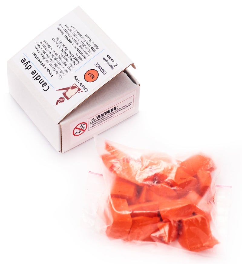 Candle Shop Orange Candle Dye 2oz for Soy Candle Making – Candle Shop Premium Color Dye Blocks for Soy Wax, Beeswax, Paraffin - Candle Wax Dyes - Image 5