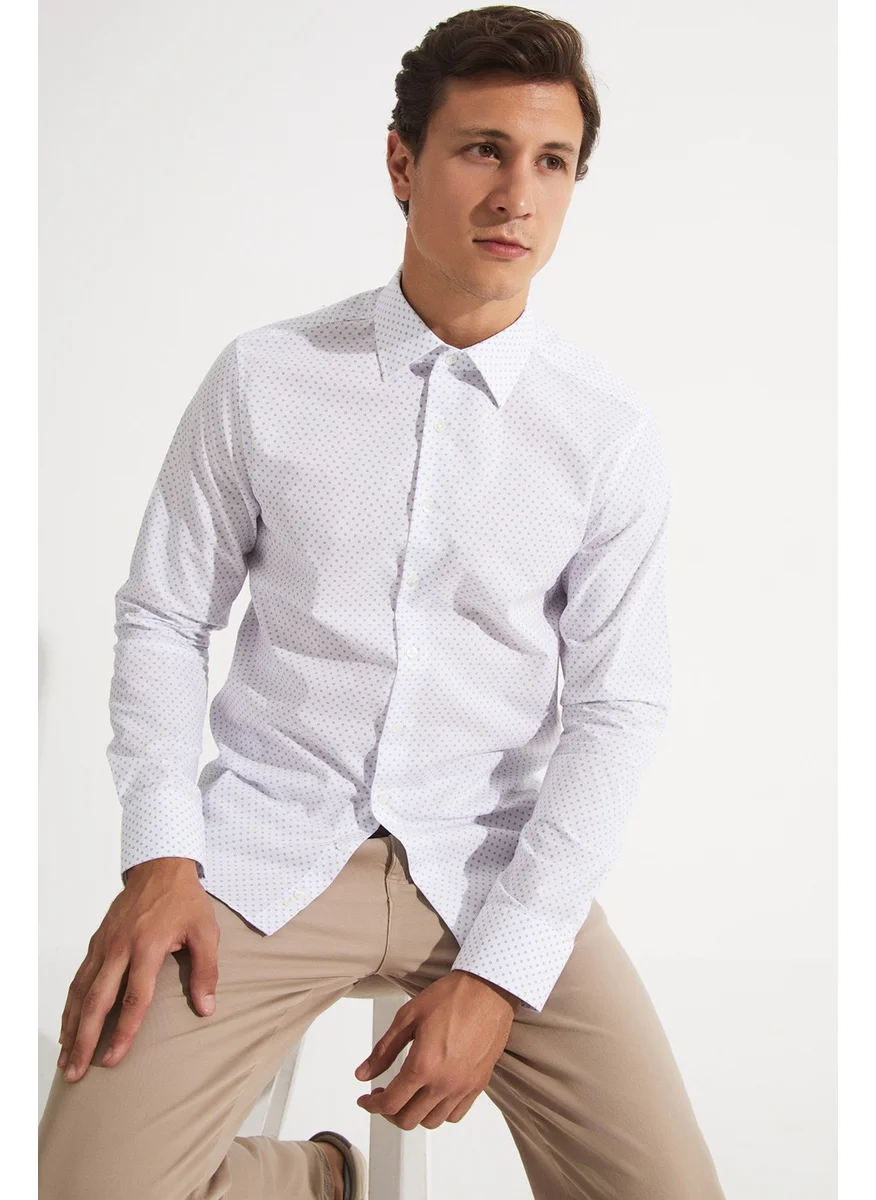 جون Exclusive Men's Slim Fit Long Sleeve Shirt
