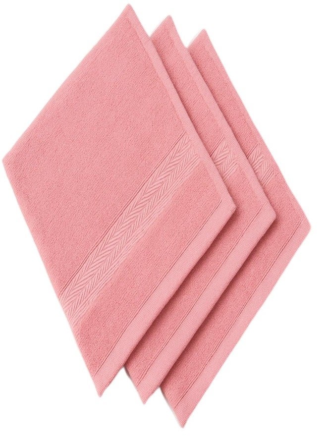 دولار مناشف وجه قطنية ناعمة وعالية الامتصاص ومريحة من دولار، مقاس 30 × 30 سم (عبوة من 3 قطع) - Image 1