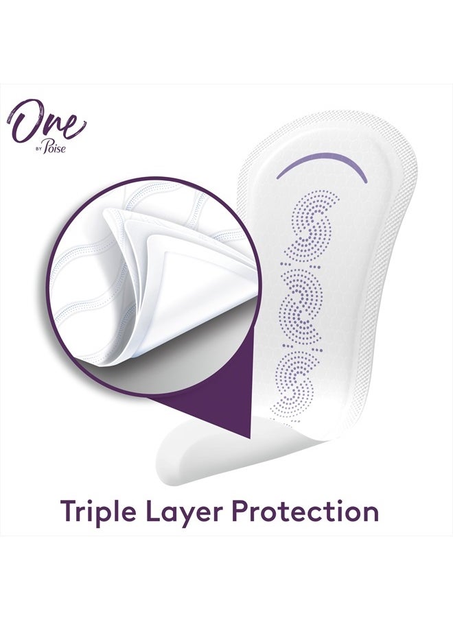 Poise - One by Poise Panty Liners (2-in-1 Period & Bladder Leakage Daily Liner), Long, Extra Coverage for Period Flow, Very Light Absorbency for Bladder Leaks, 150 Count (3 Pack of 50) - Image 1