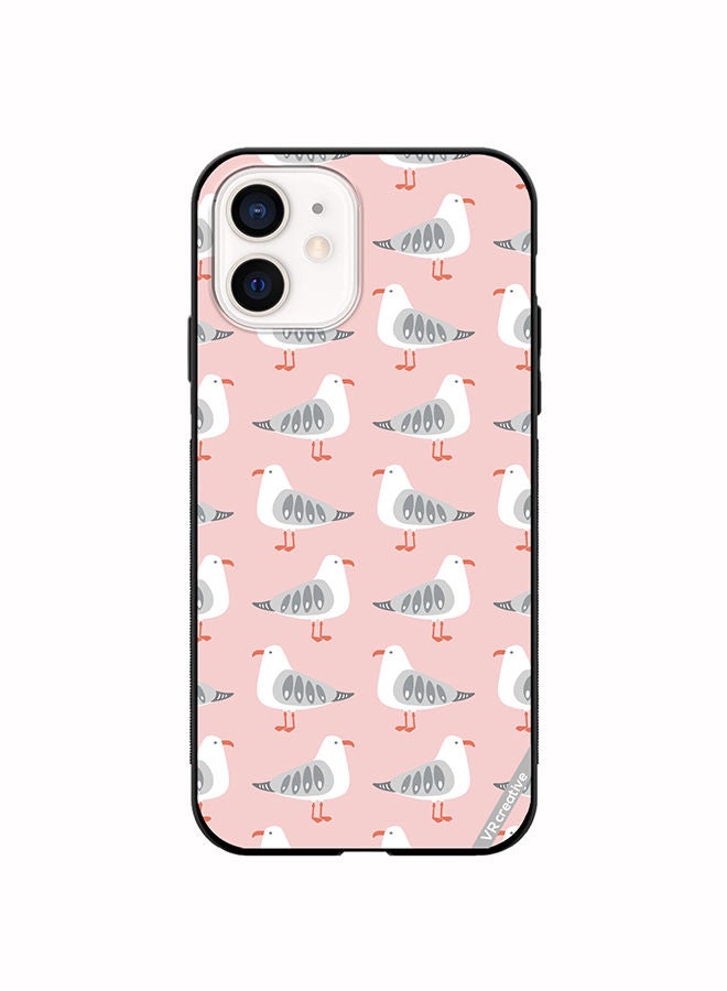 VR CREATIVE Protective Case Cover For Apple iPhone 12 Seagull Vector Design Multicolour - Image 1