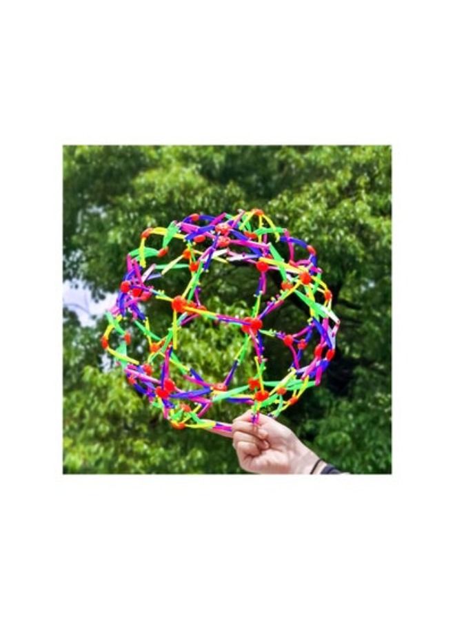 ACLIX Expandable Magic Ball Expandable Magic Ball Toy Sphere Colourful Expanding Ball Toy, Glow in The Dark Expandable Breathing Ball Toy Sphere for Children and Adults Educational Toys Generic - Image 2