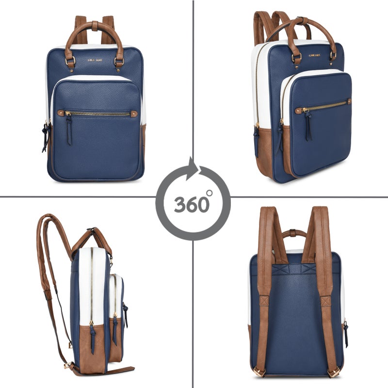 Lavie Luxe Women's Harris Laptop Backpack (Navy) - Image 5