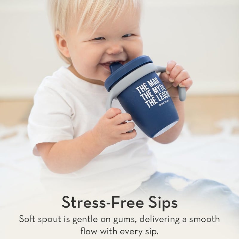 Bella Tunno Sippy Cup, Silicone Training Cup with Transition Handles for Infants, Toddlers & Kids, Babies 6-12 Months & Toddlers 1-3 Years, Boys & Girls, Little Lady, 8 oz - Image 4