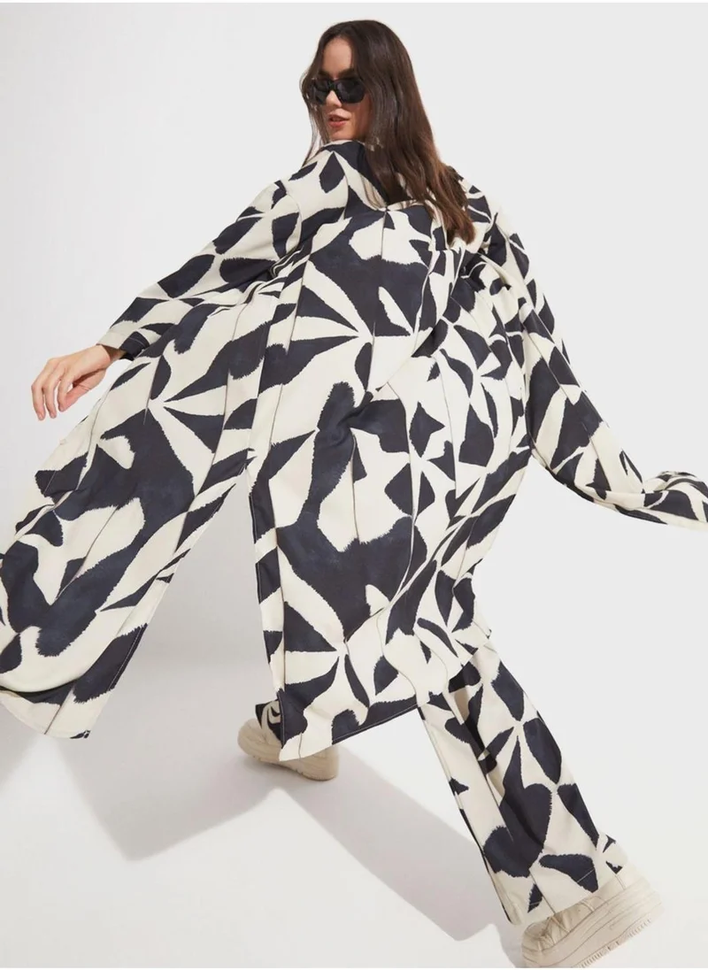 JUNE Abstract Print Dress