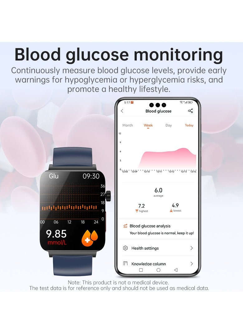 EVEREEN - KS03PRO Smartwatch 1.96 Inch Colour Touch Screen Bluetooth Call ECG HRV Remote Care Android 8.0 Apple 11 250mAh Bluetooth 5.3 - Image 1