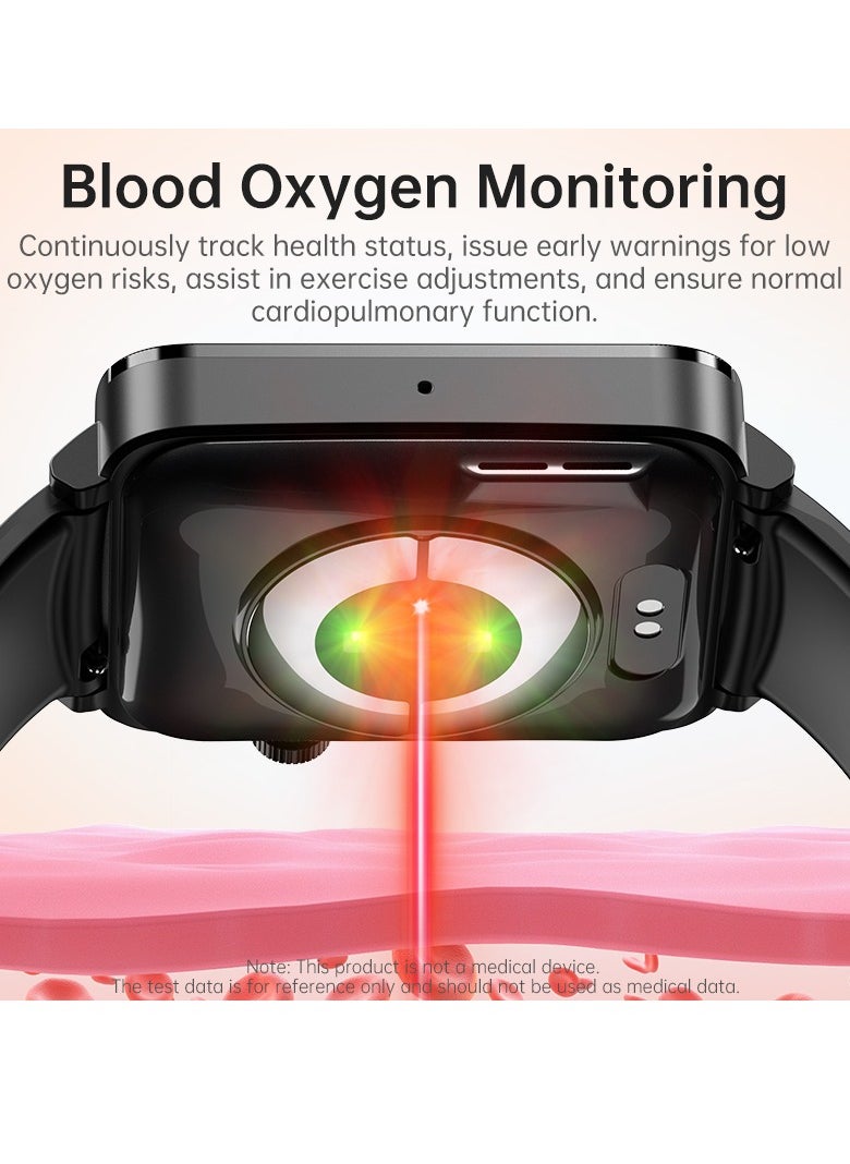 EVEREEN - KS03PRO Smartwatch 1.96 Inch Colour Touch Screen Bluetooth Call ECG HRV Remote Care Android 8.0 Apple 11 250mAh Bluetooth 5.3 - Image 1