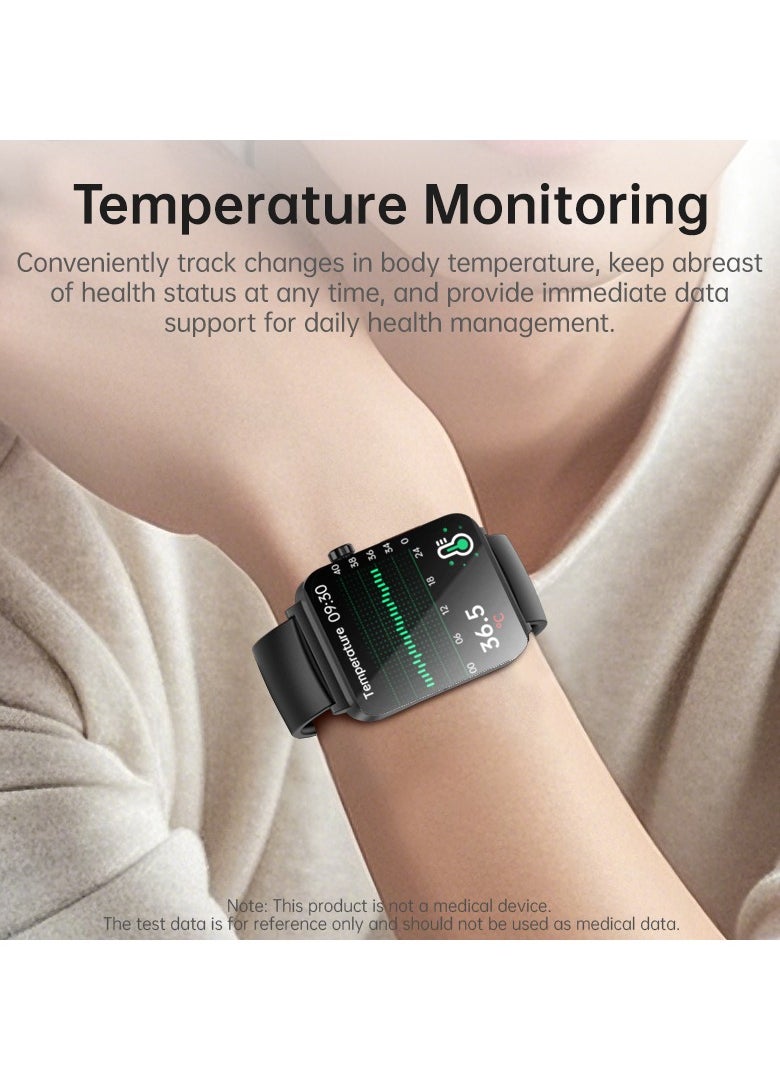 EVEREEN - KS03PRO Smartwatch 1.96 Inch Colour Touch Screen Bluetooth Call ECG HRV Remote Care Android 8.0 Apple 11 250mAh Bluetooth 5.3 - Image 1