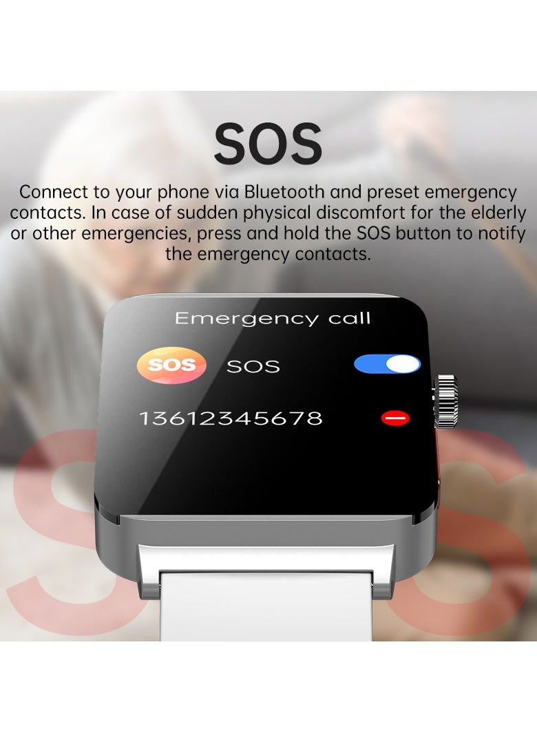 EVEREEN - KS03PRO Smartwatch 1.96 Inch Colour Touch Screen Bluetooth Call ECG HRV Remote Care Android 8.0 Apple 11 250mAh Bluetooth 5.3 - Image 1