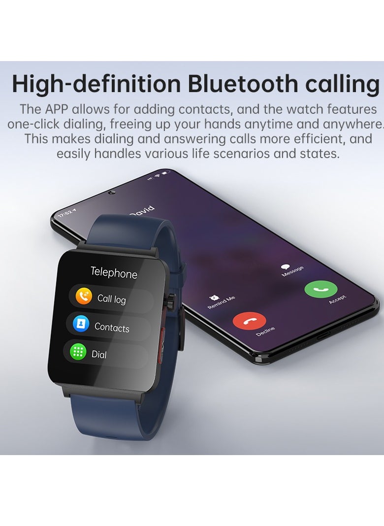 EVEREEN - KS03PRO Smartwatch 1.96 Inch Colour Touch Screen Bluetooth Call ECG HRV Remote Care Android 8.0 Apple 11 250mAh Bluetooth 5.3 - Image 1