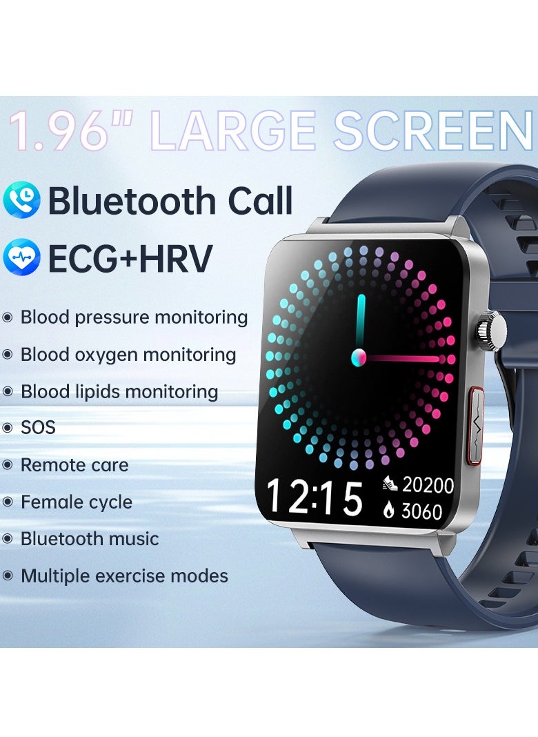 EVEREEN - KS03PRO Smartwatch 1.96 Inch Colour Touch Screen Bluetooth Call ECG HRV Remote Care Android 8.0 Apple 11 250mAh Bluetooth 5.3 - Image 1