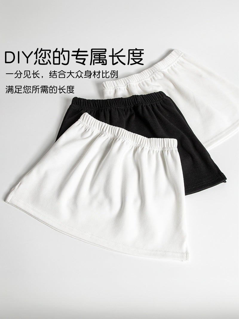 2025 Inner Skirt For Layering, Hip-Covering White Skirt, Sweatshirt With Fake Hem, Half-Short Skirt, Base Layer Magic, Pleated Skirt - Image 5