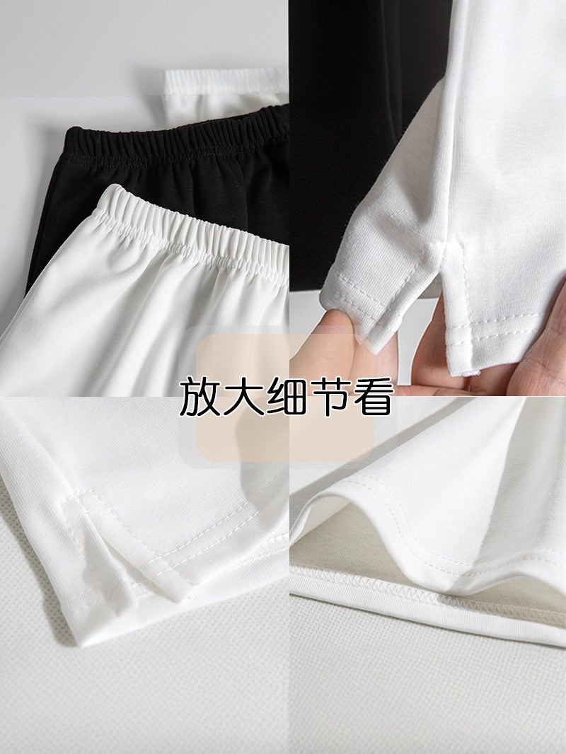 2025 Inner Skirt For Layering, Hip-Covering White Skirt, Sweatshirt With Fake Hem, Half-Short Skirt, Base Layer Magic, Pleated Skirt - Image 4