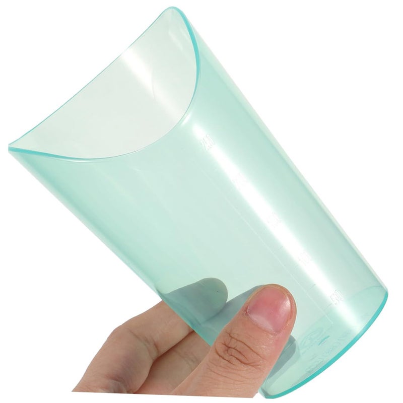 2pcs Non Spill Transparent Mug for Elderly Bedridden Patients Tilted Design Reusable Easy to Clean Caregiver Feeding Cup - Image 5