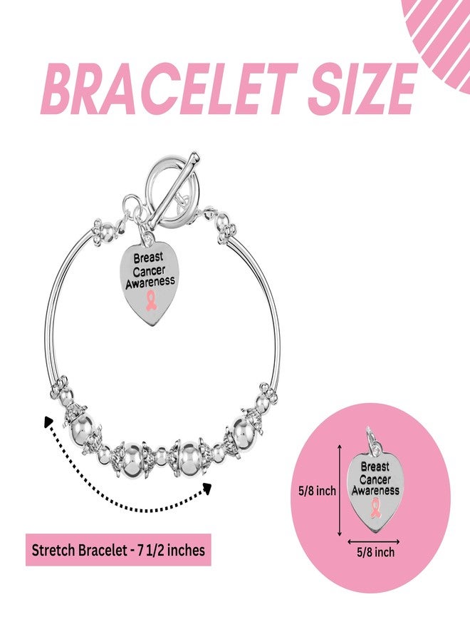 فوندريزينغ فور أ كوز جمع التبرعات لقضية نبيلة | سوار جزئي مطرز بالخرز للتوعية بسرطان الثدي (سوار واحد - سعر التجزئة) - Image 4
